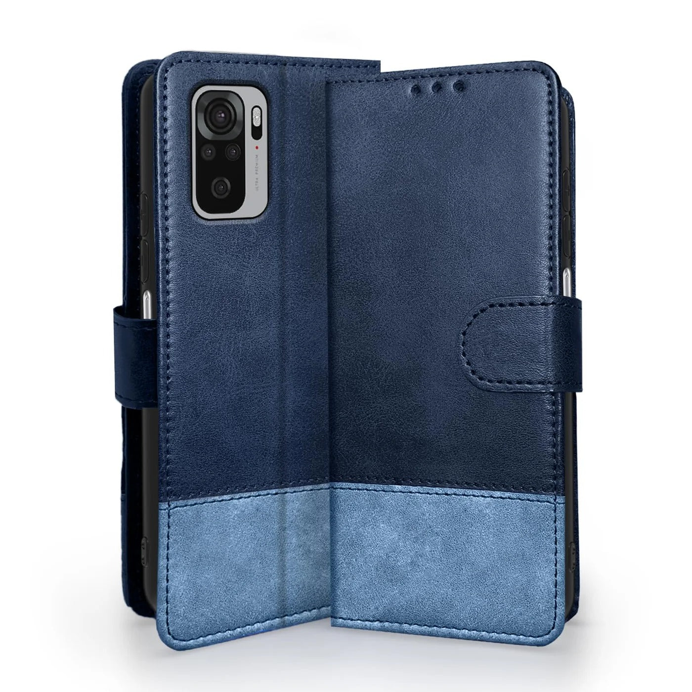 Flip Case with Contrast Leather Finish Redmi Note 10 / Redmi Note 10S Flip Case