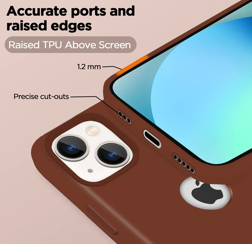 Super Soft Silicone Back Cover for iPhone 13 Anti-Slip Grip