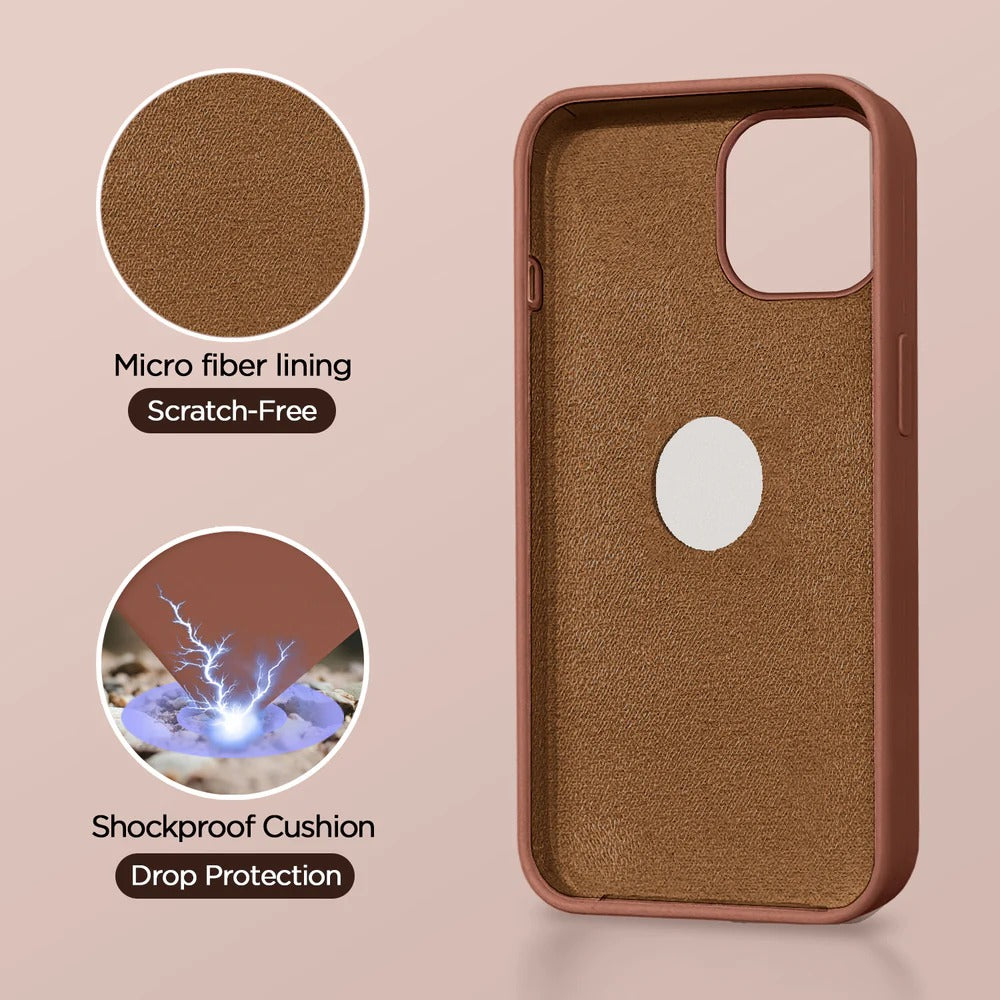 Super Soft Silicone Back Cover for iPhone 13 Anti-Slip Grip
