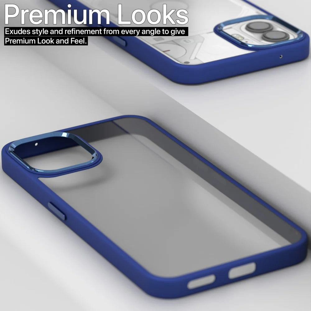 Nothing Phone 2 Back Cover Dark Blue | Shockproof PC + TPU Case