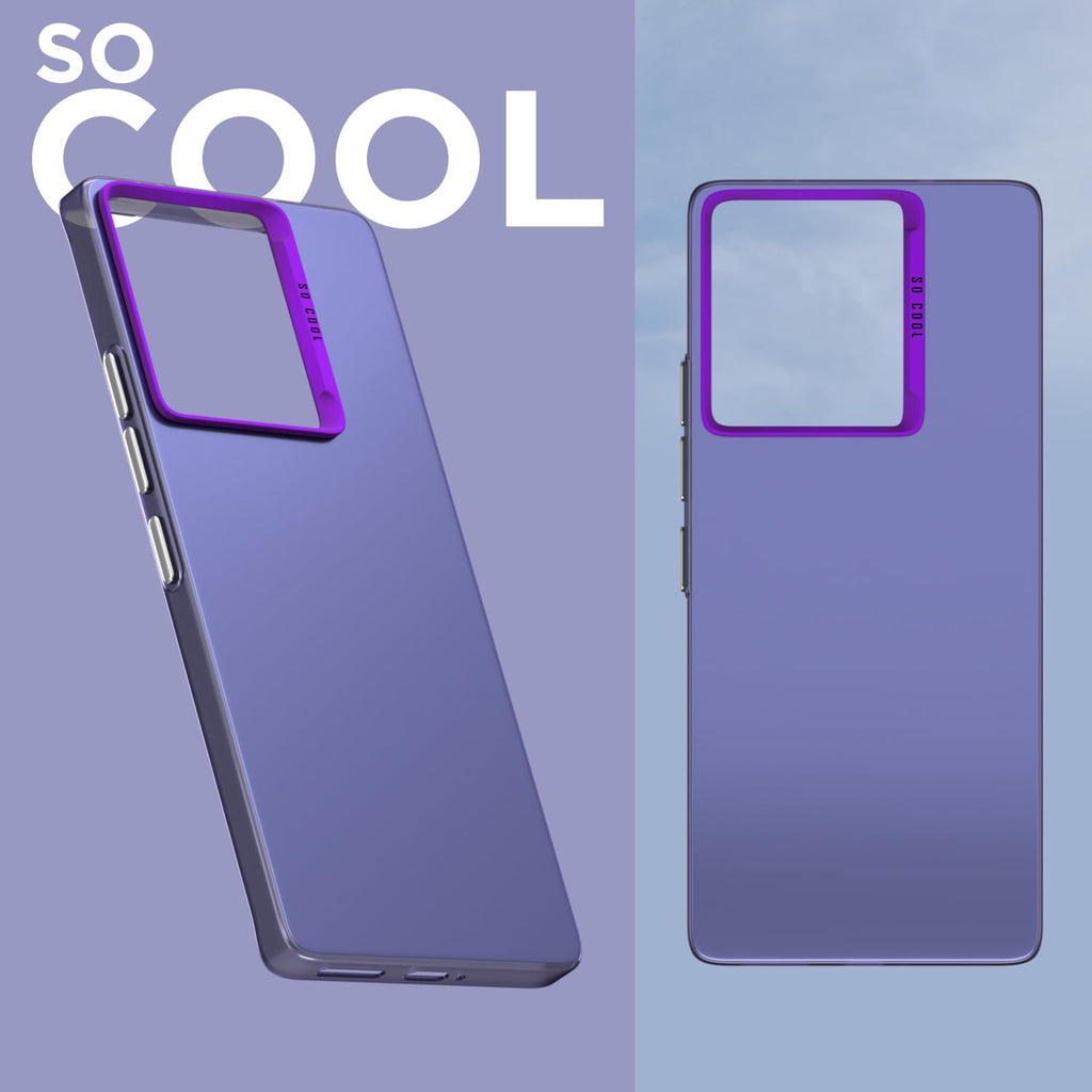 So Cool Matte Finish Back Cover for Realme GT 6T 5G (Purple)
