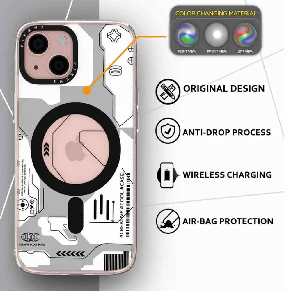 PrintMagSafe Back Cover MagSafe Compatible Case for I phone 13