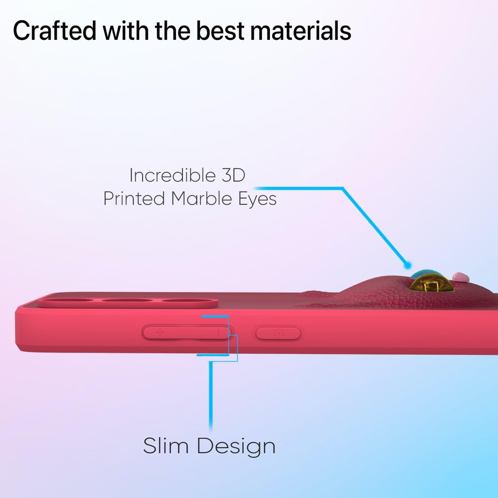 Samsung Galaxy M55 5G / M55s 5G / F55 5G Cute Cat Leather Finish Soft TPU  Case