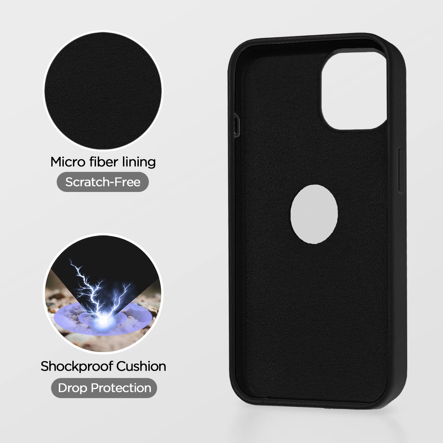 Super Soft Silicone Back Cover for iPhone 13 Anti-Slip Grip