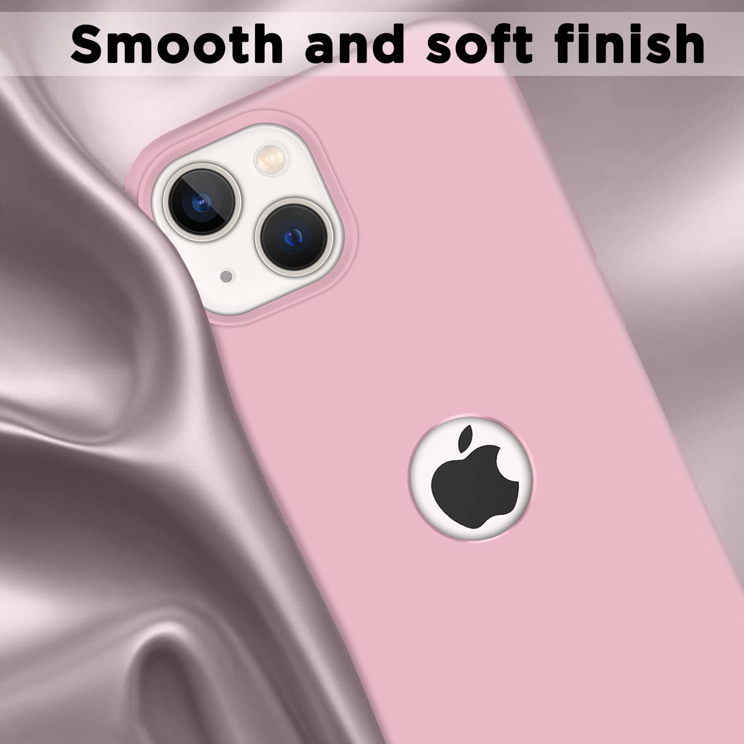 Super Soft Silicone Back Cover for iPhone 13 Anti-Slip Grip