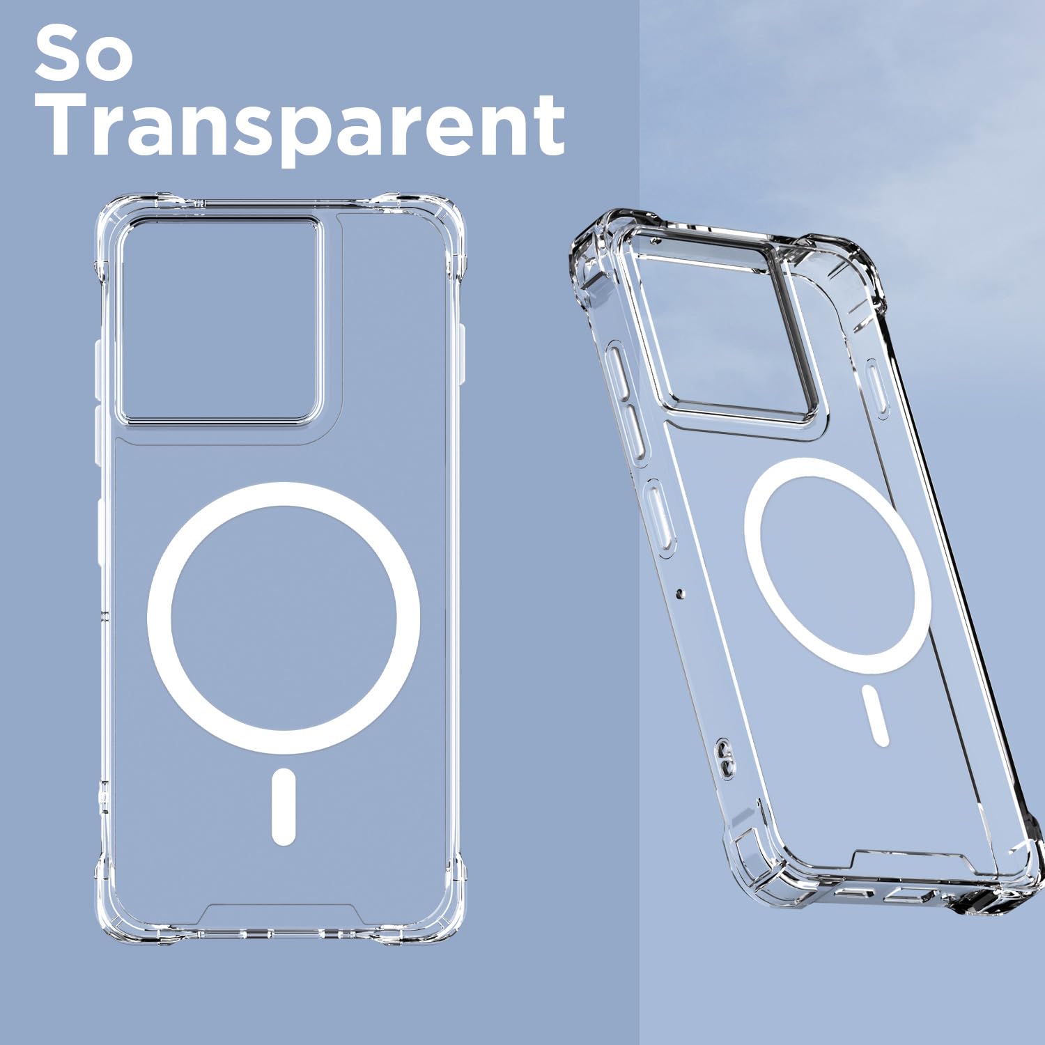 Shockproof Transparent MagSafe Case for Motorola Moto Edge 60 Pro 5G