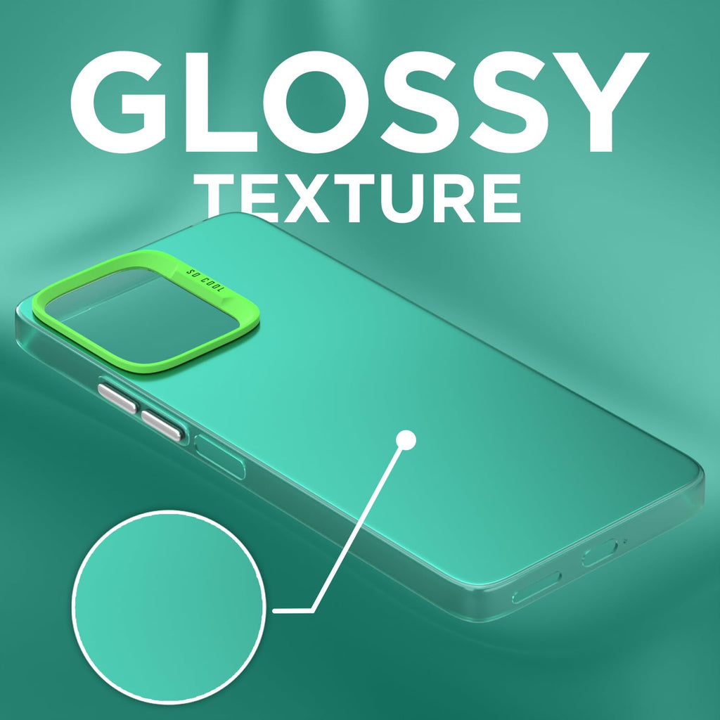 Matte Finish Back Cover for Redmi 13C 5G – So Cool Green Case