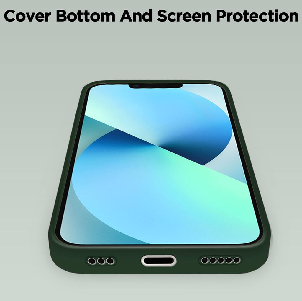 Super Soft Silicone Back Cover for iPhone 13 Anti-Slip Grip