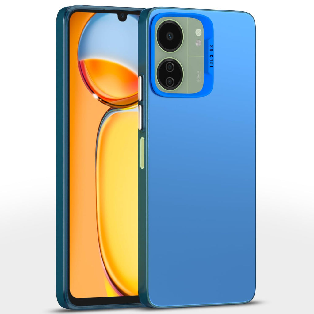 So Cool Matte Finish Back Cover for Redmi 13C 5G (Blue)