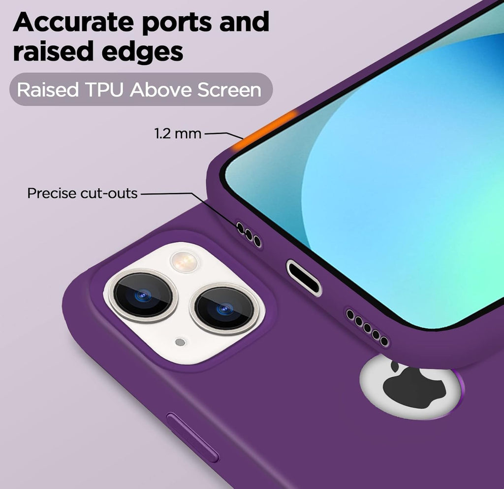 Super Soft Silicone Back Cover for iPhone 13 Anti-Slip Grip