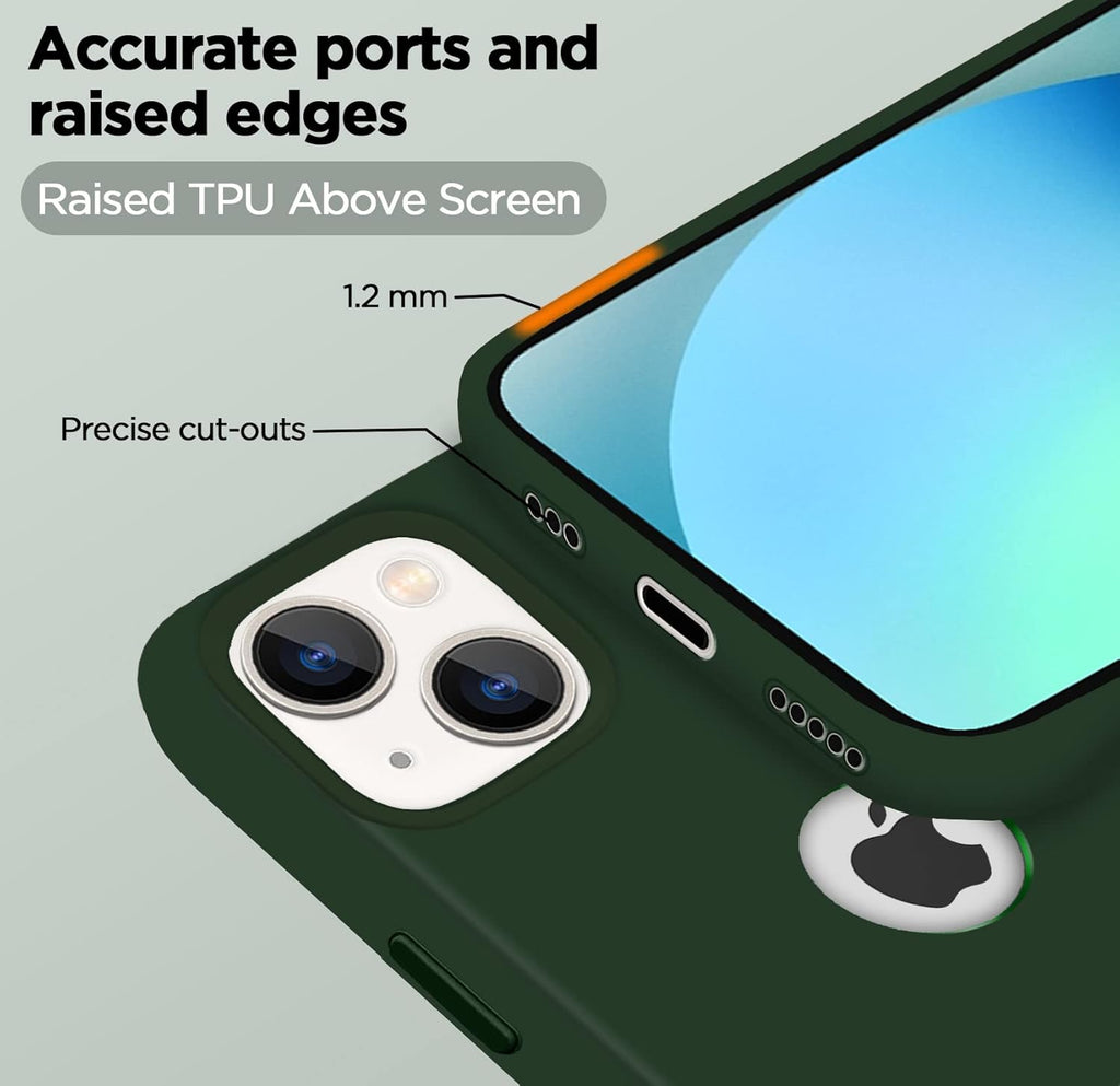 Super Soft Silicone Back Cover for iPhone 13 Anti-Slip Grip