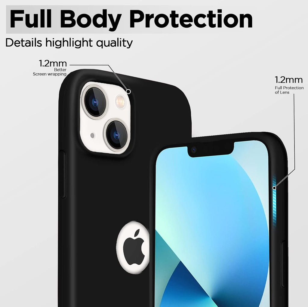 Super Soft Silicone Back Cover for iPhone 13 Anti-Slip Grip