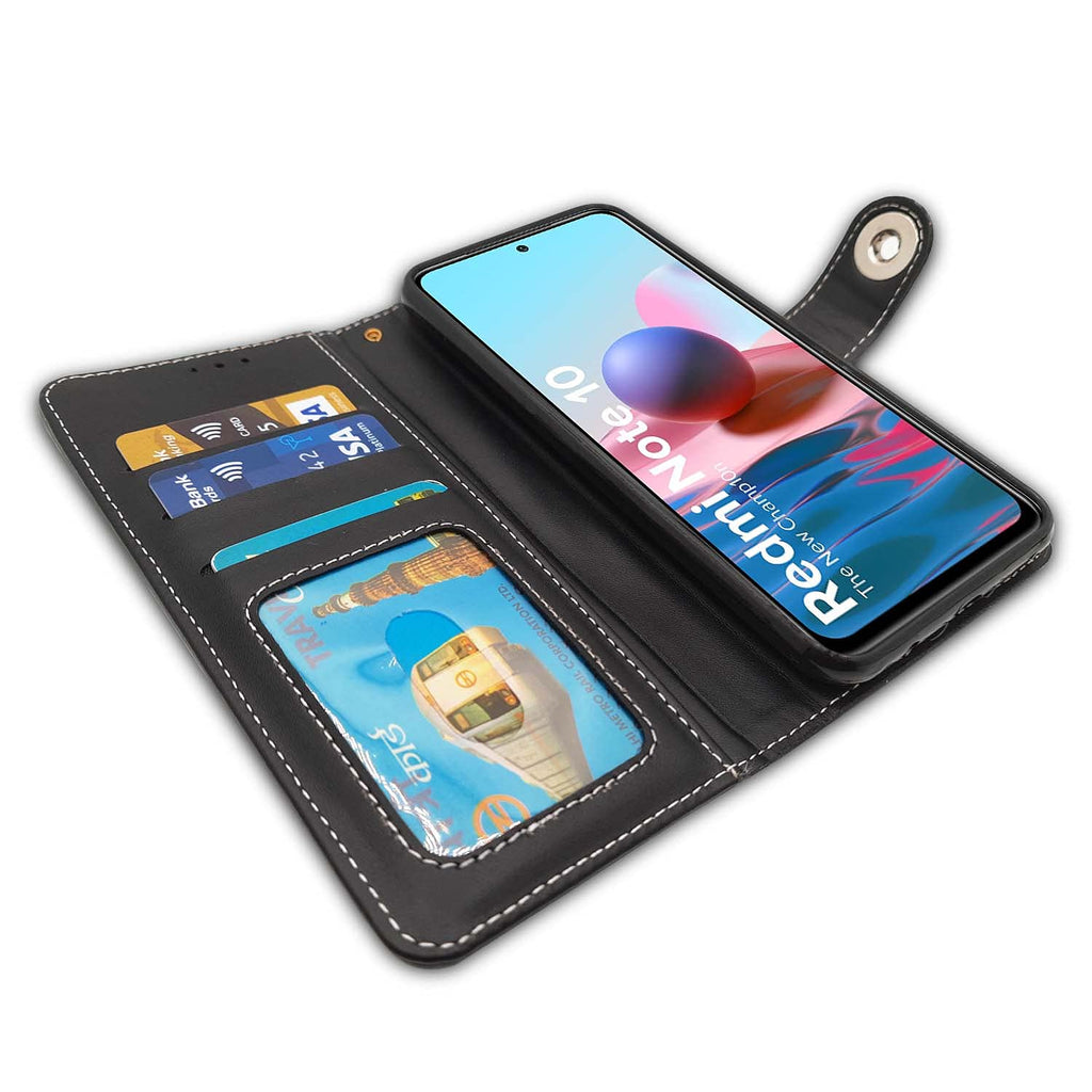 Wallet Style Magnetic Flip Cover for Xiaomi Redmi Note 10 / 10S