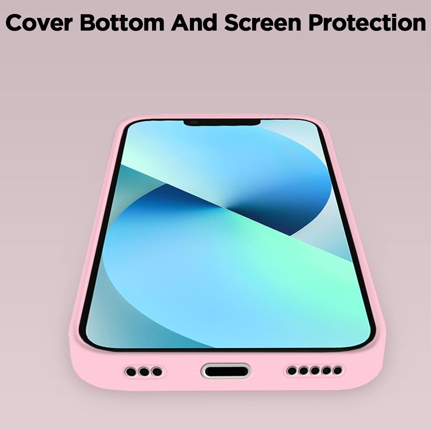 Super Soft Silicone Back Cover for iPhone 13 Anti-Slip Grip