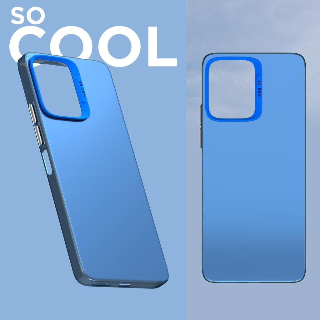 So Cool Matte Finish Back Cover for Redmi 13C 5G (Blue)