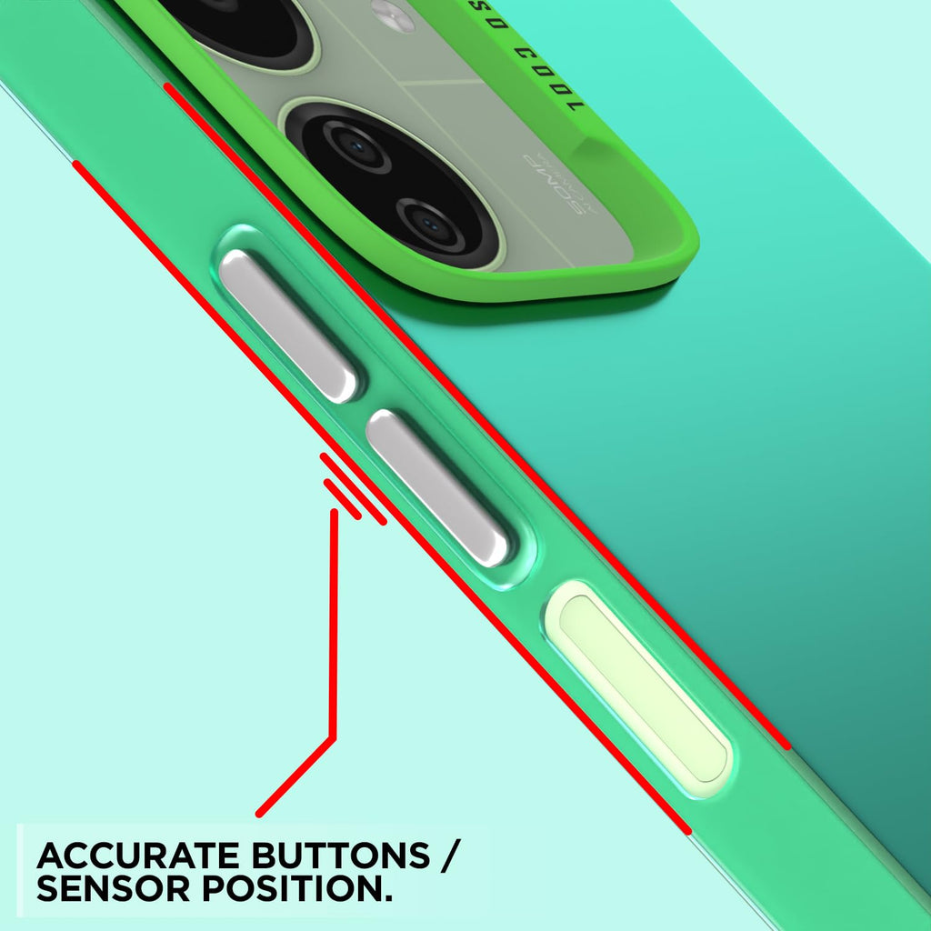 Matte Finish Back Cover for Redmi 13C 5G – So Cool Green Case