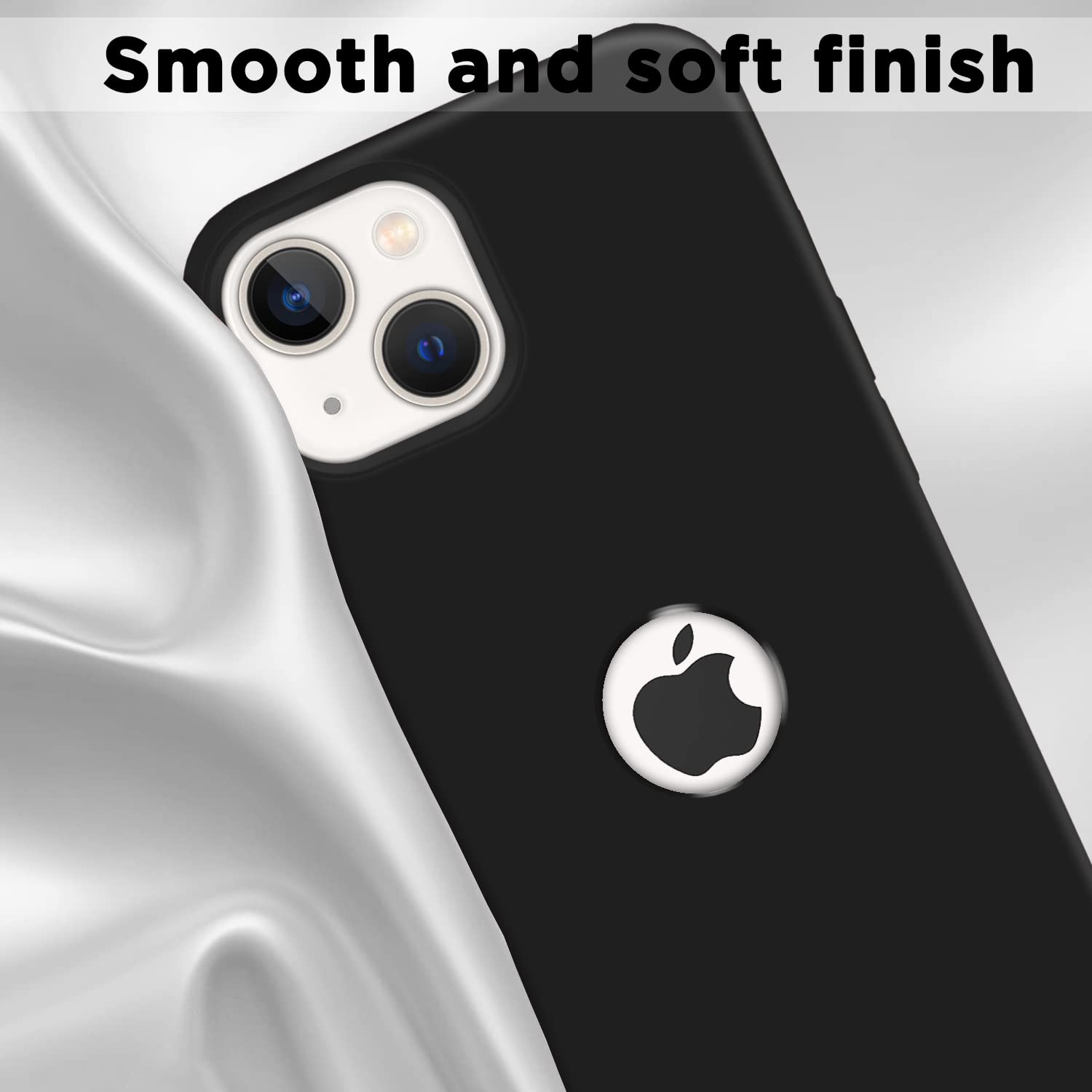 Super Soft Silicone Back Cover for iPhone 13 Anti-Slip Grip
