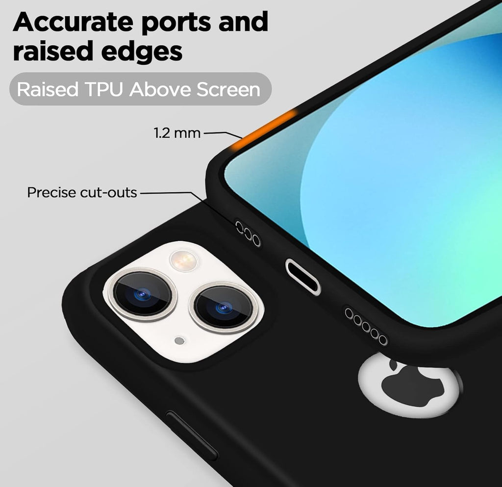 Super Soft Silicone Back Cover for iPhone 13 Anti-Slip Grip
