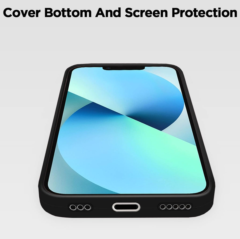 Super Soft Silicone Back Cover for iPhone 13 Anti-Slip Grip