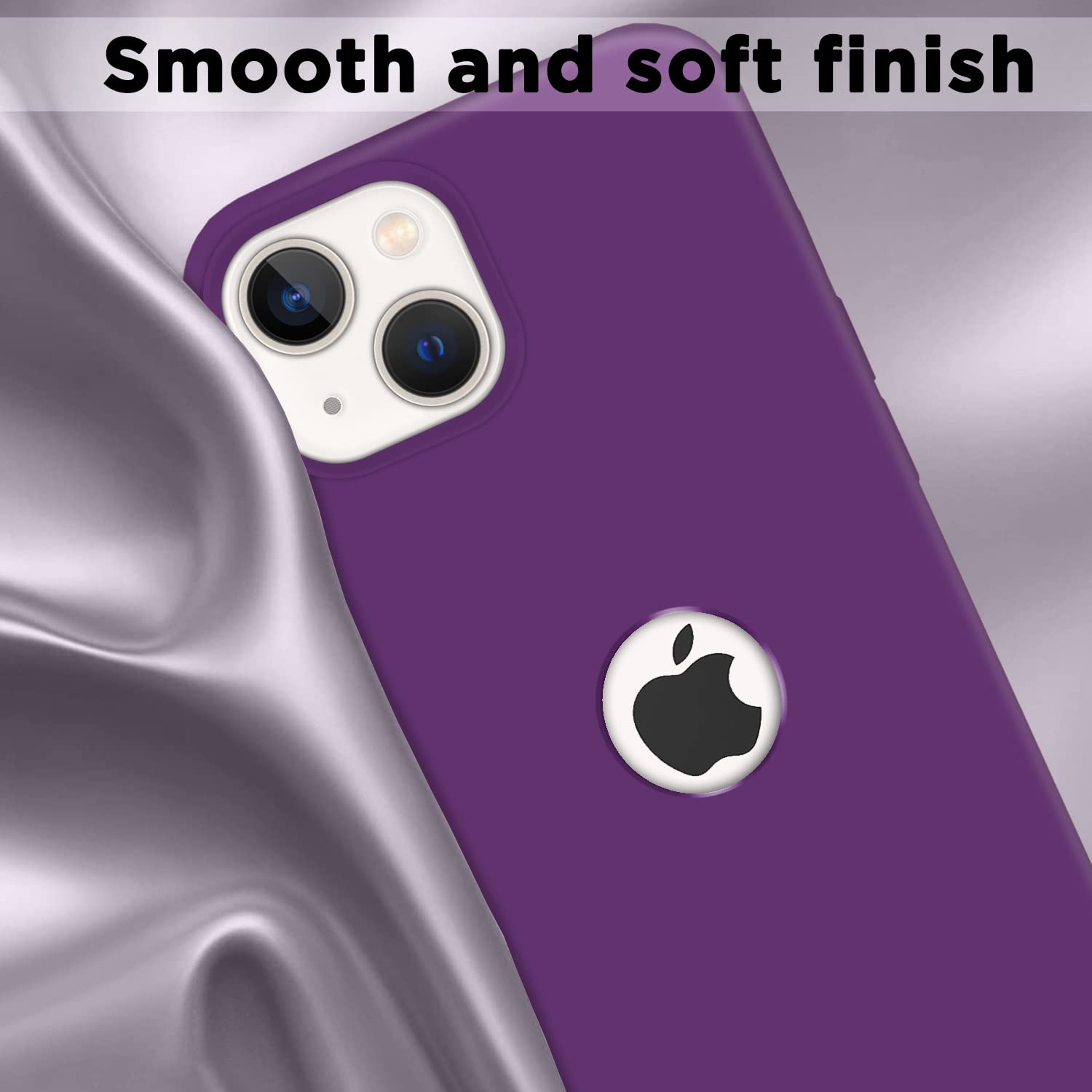Super Soft Silicone Back Cover for iPhone 13 Anti-Slip Grip