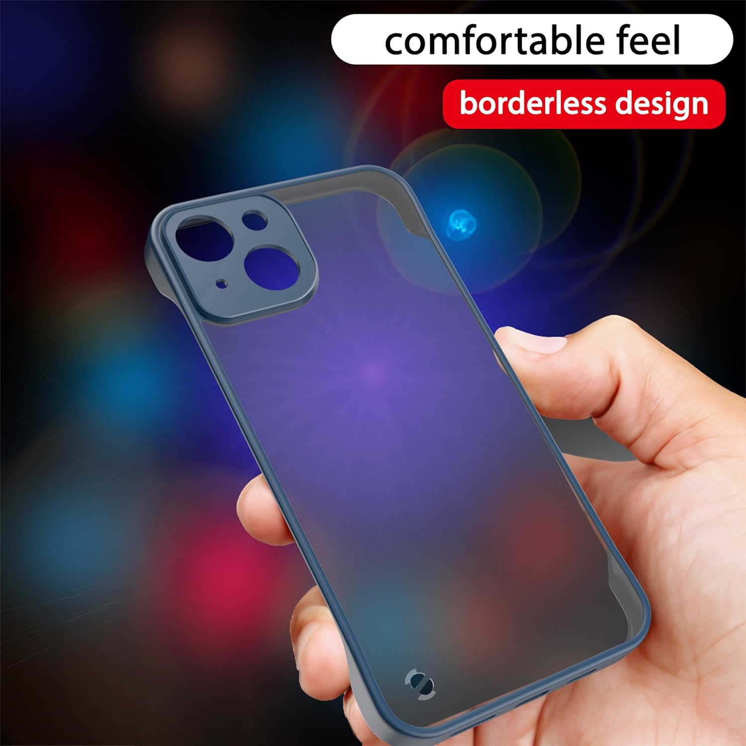 Frameless Shockproof Back Cover for I Phone 15 Plus