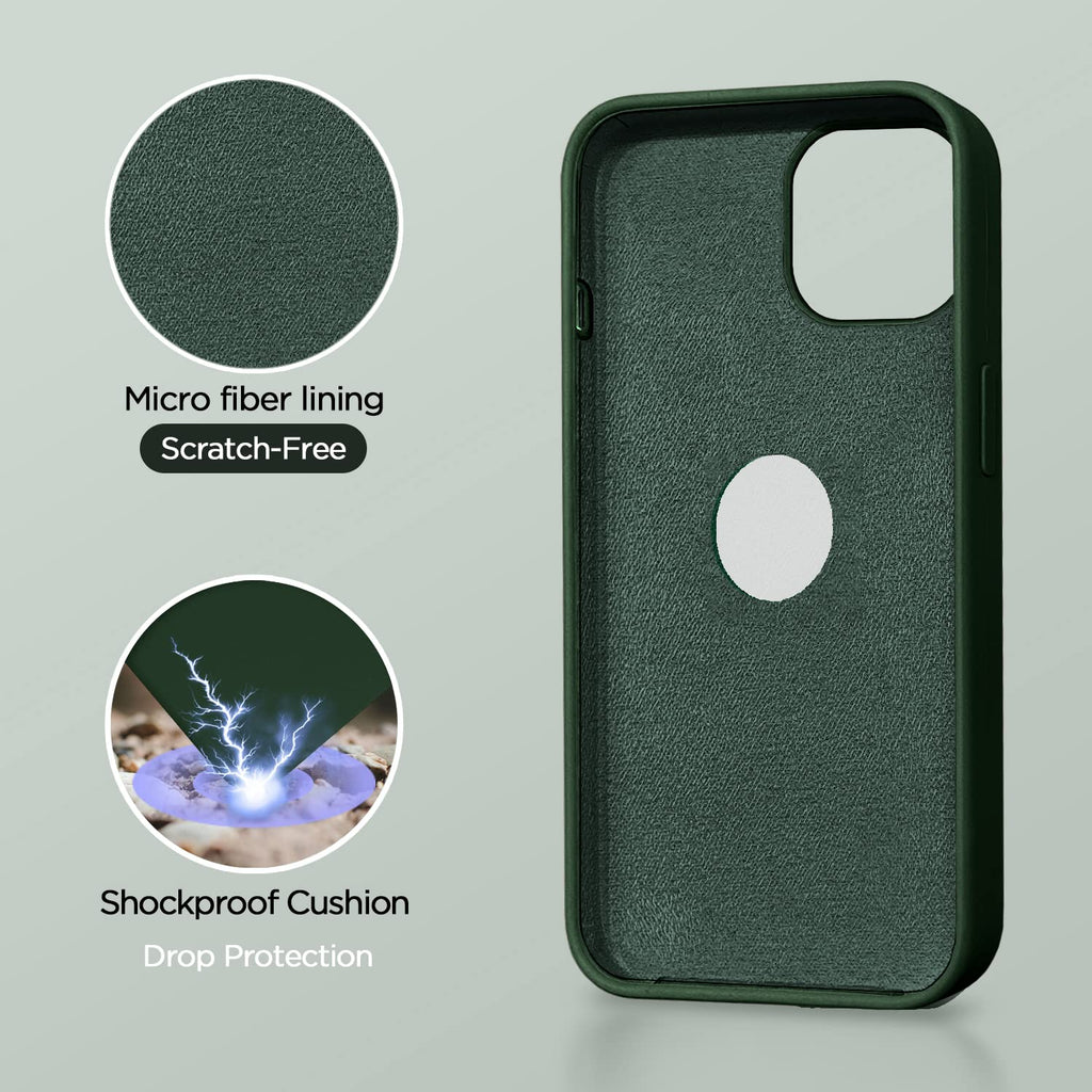 Super Soft Silicone Back Cover for iPhone 13 Anti-Slip Grip