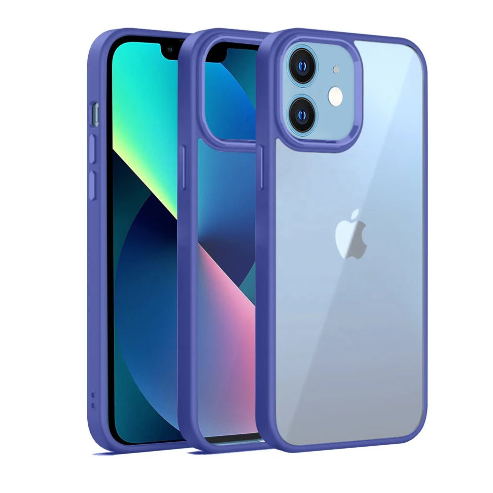 Camring Back Cover (Purple) | Chrome-Plated Shockproof Case for iPhone 12