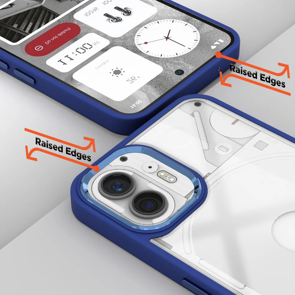 Nothing Phone 2 Back Cover Dark Blue | Shockproof PC + TPU Case