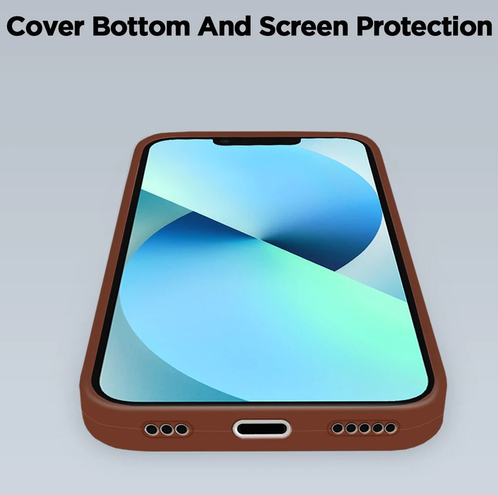Super Soft Silicone Back Cover for iPhone 13 Anti-Slip Grip